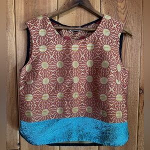 Dries Van Noten cropped brocade tank